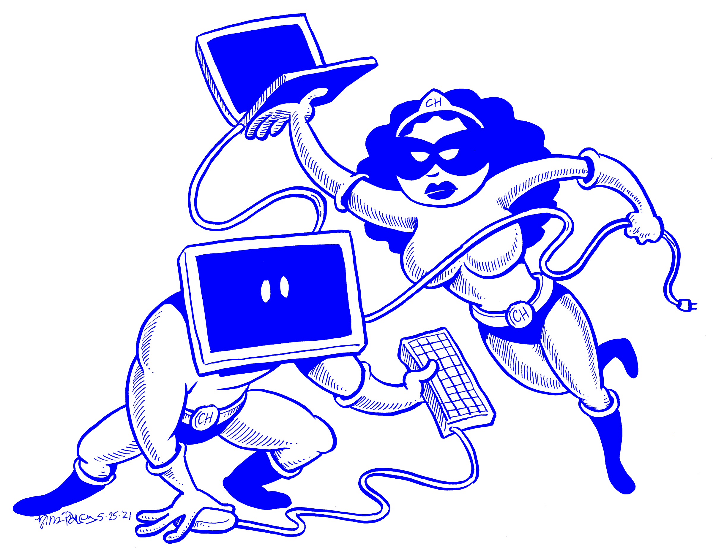 Computer Heroes by Nina Paley